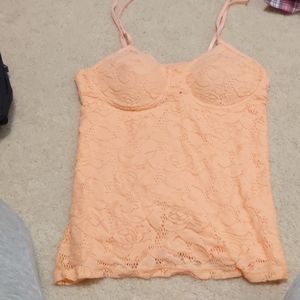Light Coral lace camisole